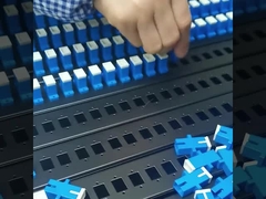 1/2/3U πλήρες φορτωμένο ράφι ραγών φωτογραφικών διαφανειών 19 ίντσας τοποθετούν PatchPanel