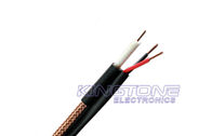 75 Ohm ETL CM RG59/U CCTV Coaxial Cable 20 AWG BC + 18 AWG CCA Power Siamese Cable