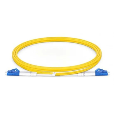 LC UPC To LC UPC Duplex G.652.D Single Mode Fiber Optic Cable PVC 0.9mm - 2m