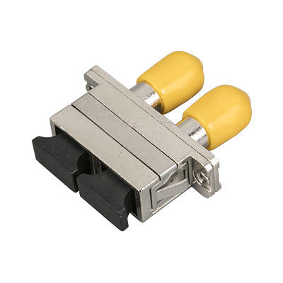 SC-ST DX Hybrid Fiber Optic Adapter Coupler with Ceramic or Metal Sleeve for Wide Temperature Range (-40 to +85℃)