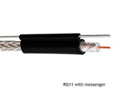 Non-Plenum RG11 with Steel Messenger Coaxial Cable 60% and 40% Aluminum Braiding