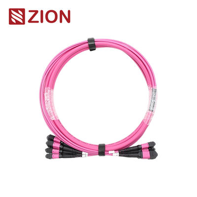 （4*12）48F MTP OM4 Fiber Optic Trunk Cable
