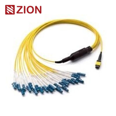 24 Fibers Singlemode MPO-LC Harness Cable 2.0mm Straight for High-Density Data Centers