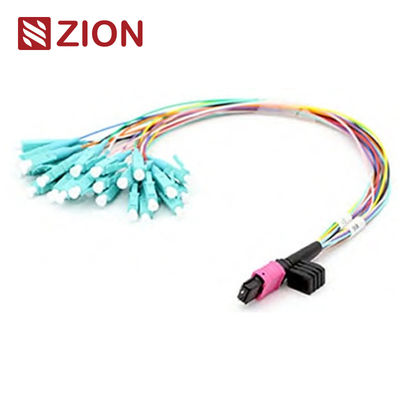 24-fiber MPO to LC Fan-out Patch Cable 0.9mm Diameter 30-35cm Length for High-Density Data Centers