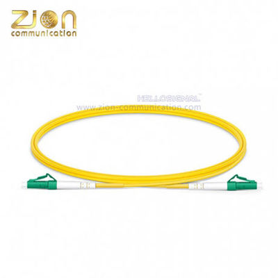 LC APC to LC APC Simplex Fiber Optic Patch Cord with G.652.D Single Mode and PVC Jacket