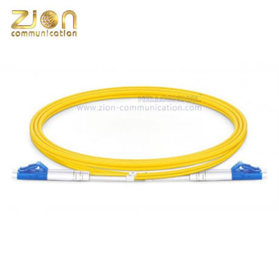LC UPC to LC UPC Duplex G.652.D Single Mode Fiber Optic Patch Cord with 2m Length PVC Jacket