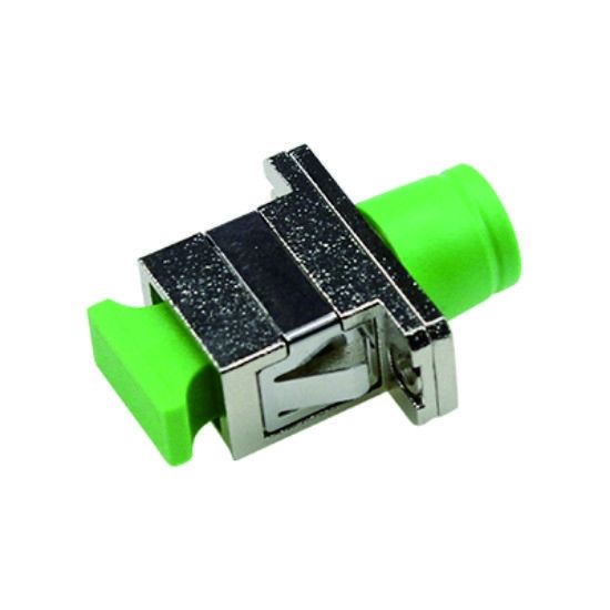 SC-FC SX Hybrid Fiber Optic Adapter with ≤ 0.2dB Insertion Loss Ceramic or Metal Sleeve for Wide Temperature Range (-40 to +85℃)