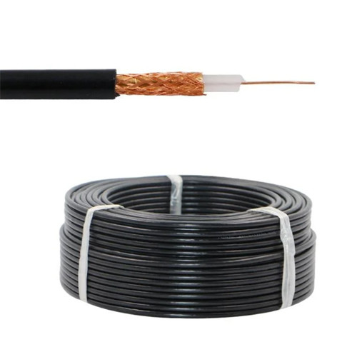 75ohm RG59 B/U BC 95% CCA PE Coaxial Cable Copper Wire Rg59 CCTV Cable