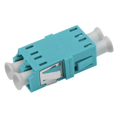 LC OM3 DX Asymmetric Welding Fiber Optic Adapter with ≤ 0.2dB Alternating Loss and Ceramic or Metal Sleeve for Wide Temperature Range